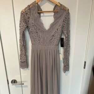 Grey Bridesmaid Dress